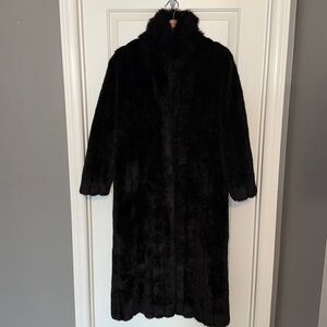 Vintage Faux Fur Maxi Coat